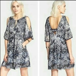 Free People dress with split shoulders and pockets